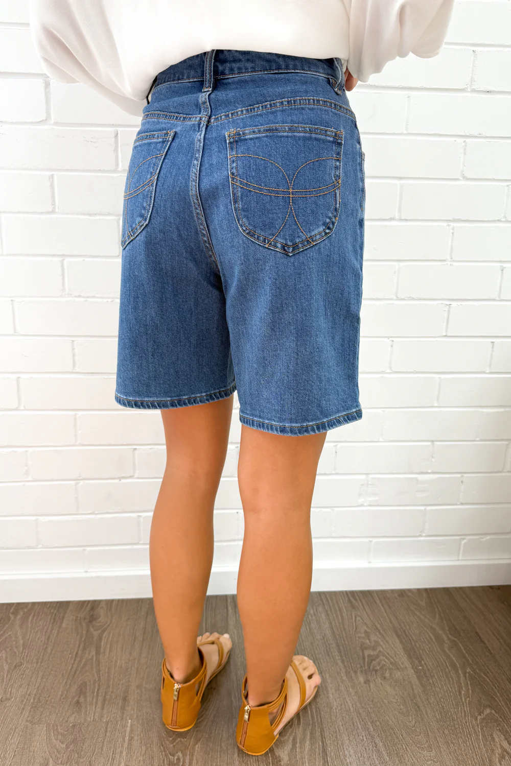 Monroe Shorts - Mid Denim - Image 6