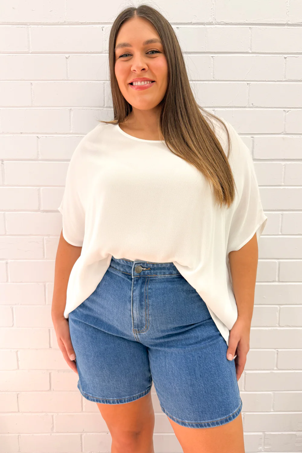Monroe Shorts - Mid Denim - Image 9