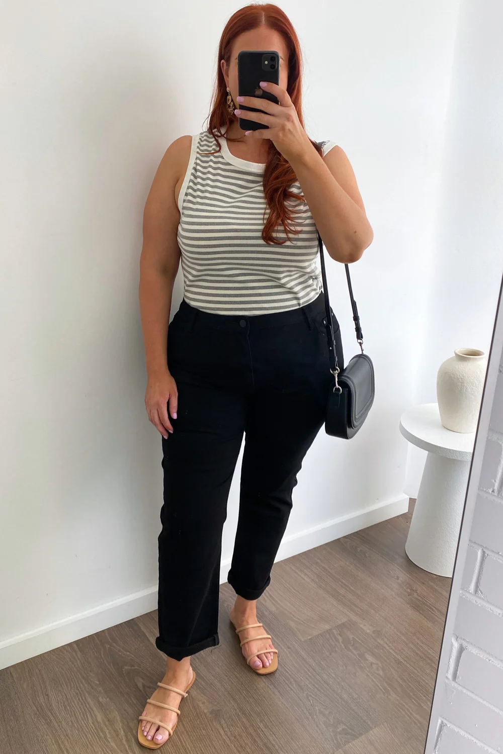 Mum Babe Straight Leg Jeans - Black Denim - Image 12