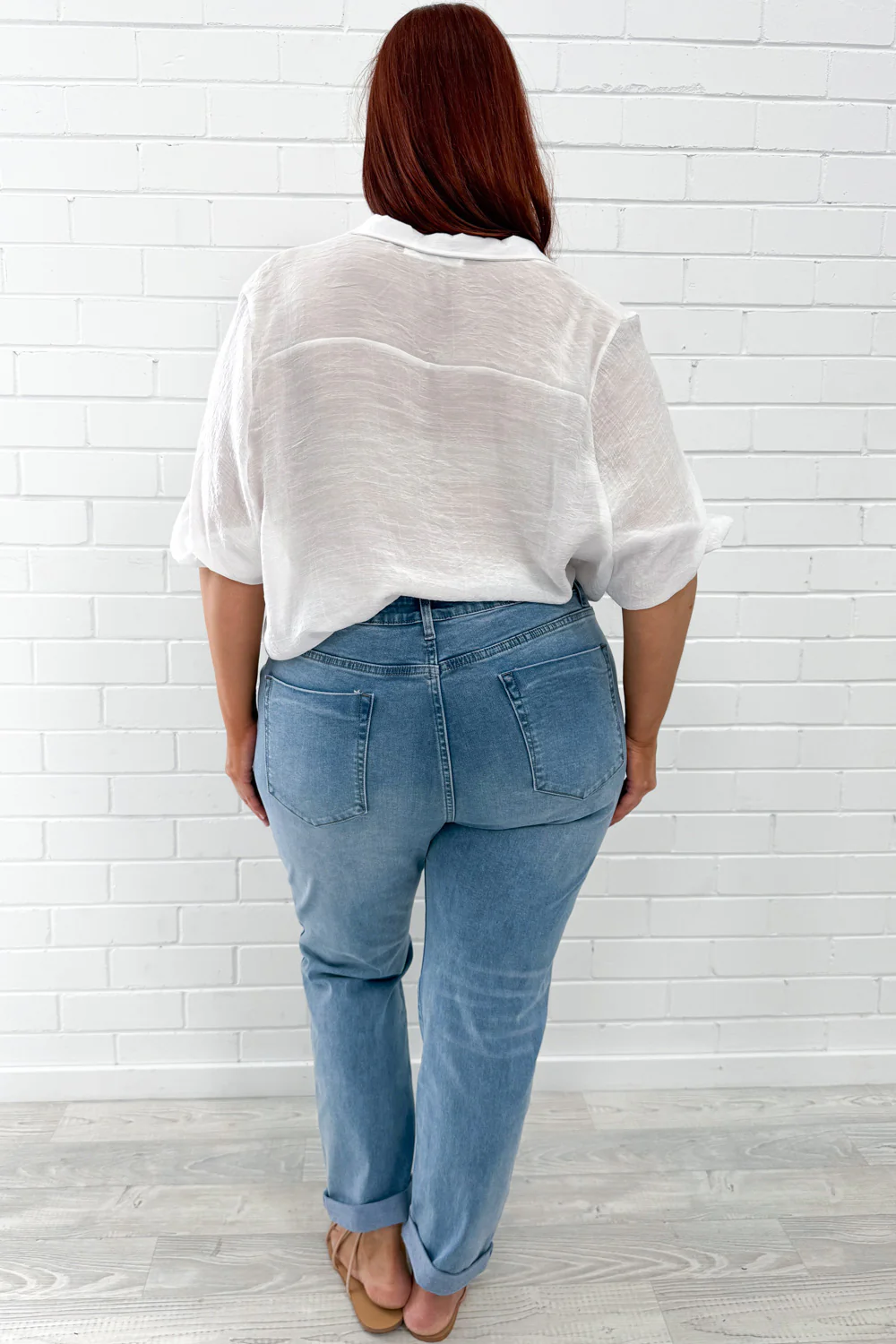 Mum Babe Straight Leg Jeans - Denim - Image 10
