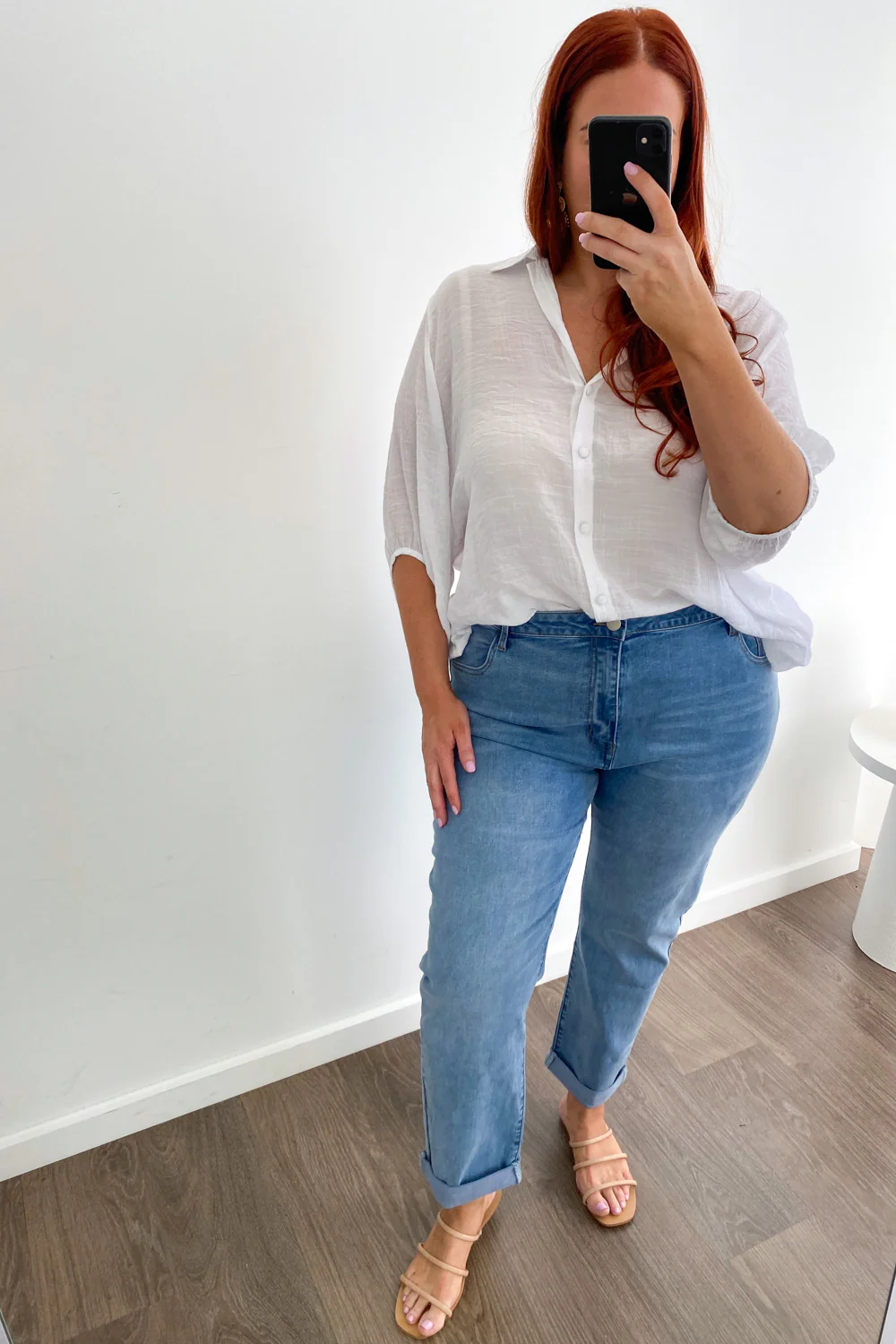 Mum Babe Straight Leg Jeans - Denim - Image 11