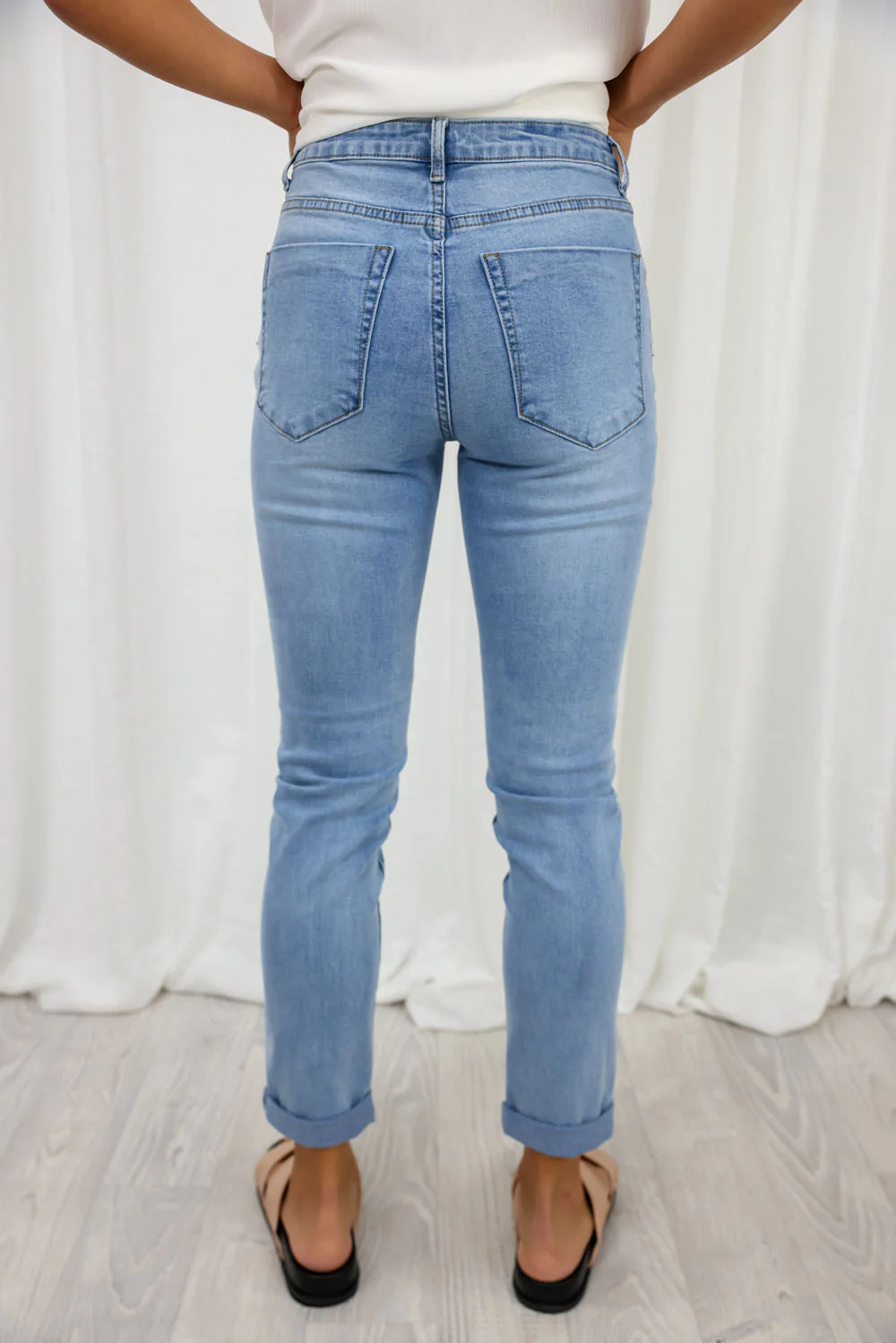 Mum Babe Straight Leg Jeans - Denim - Image 5
