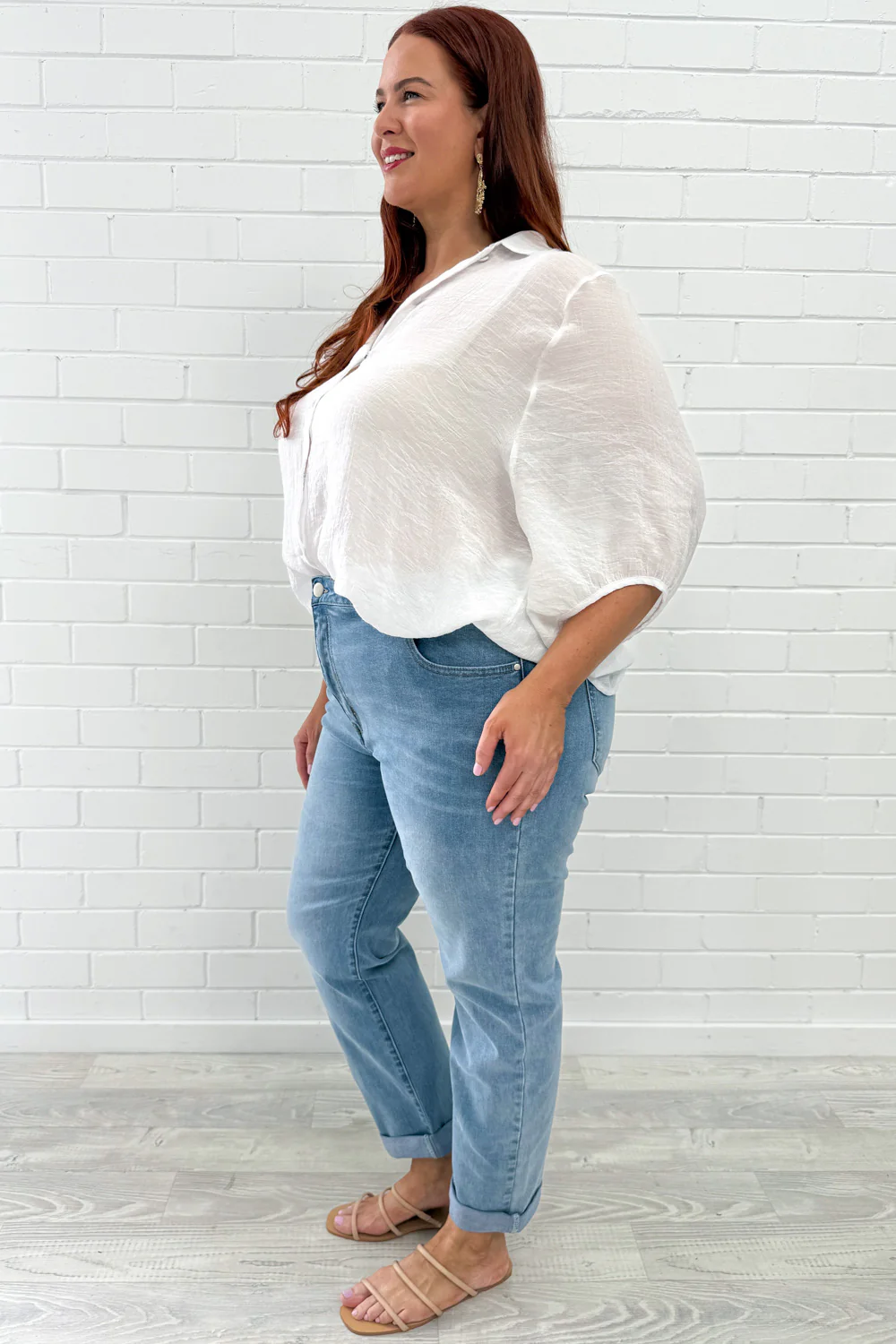 Mum Babe Straight Leg Jeans - Denim - Image 9
