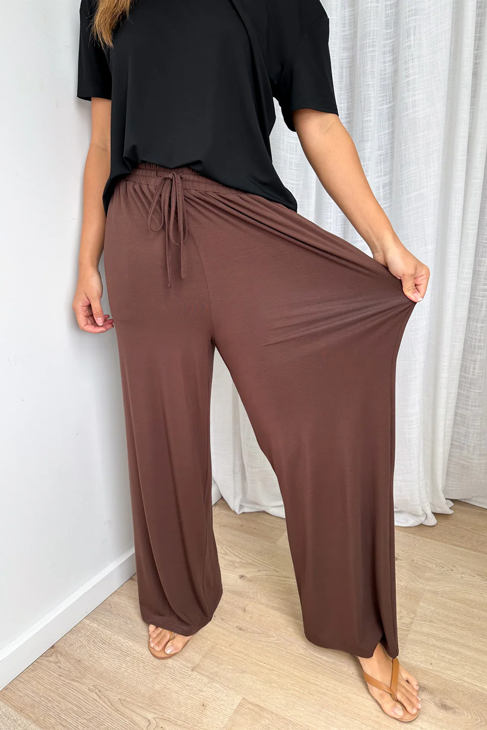 Muse Lounge Pants - Chocolate - Image 3