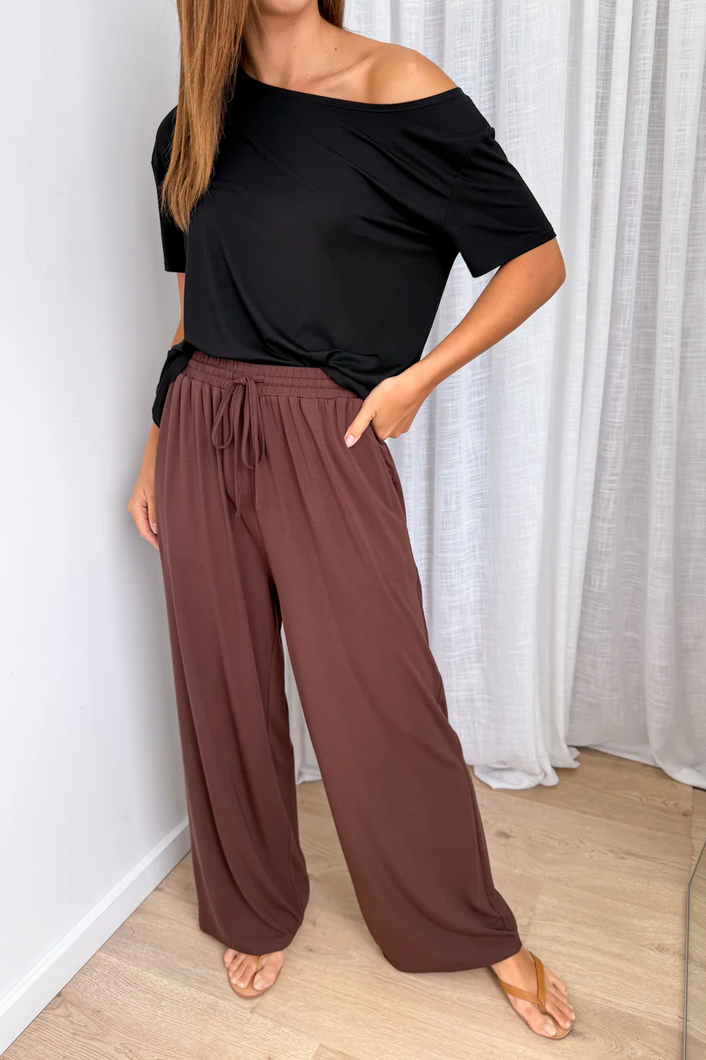 Muse Lounge Pants - Chocolate - Image 5