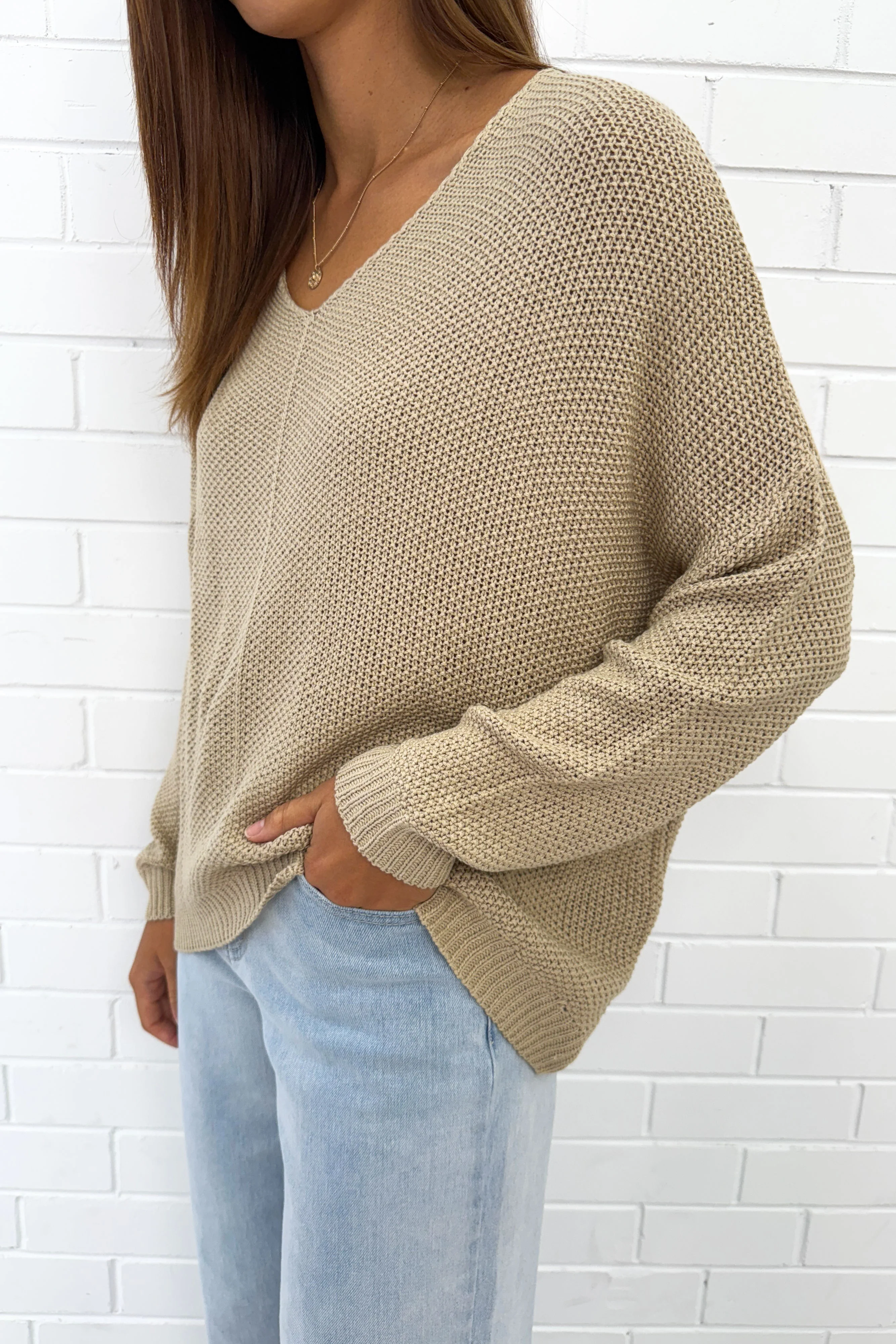 Nicolette Knit - Oatmeal - Image 3