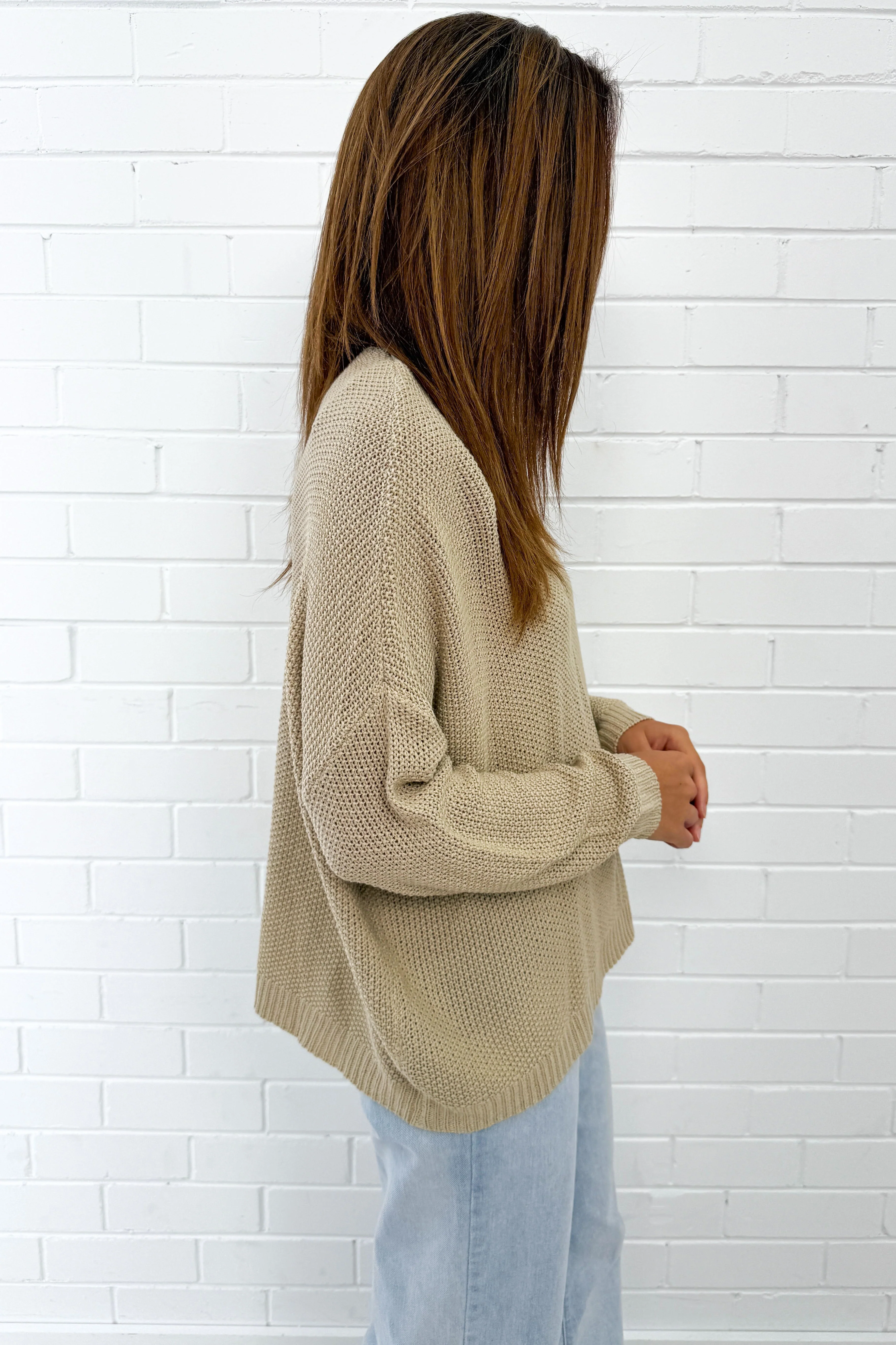 Nicolette Knit - Oatmeal - Image 4