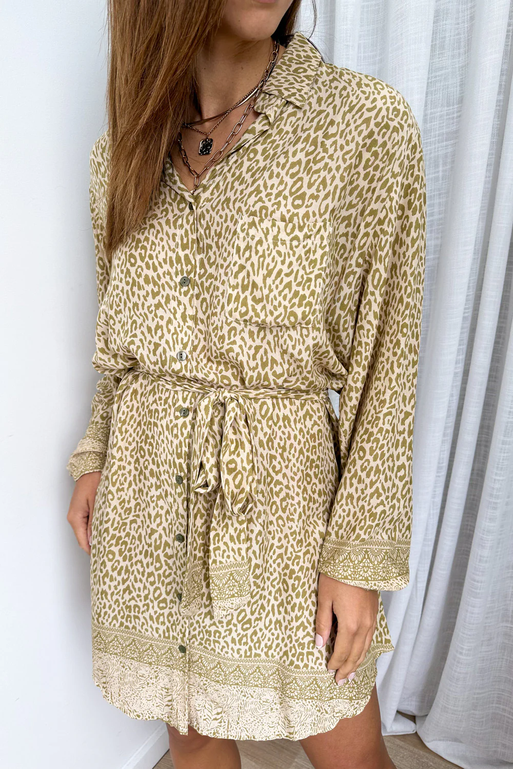 Nirvana Shirt Dress - Little Leopard - Image 11