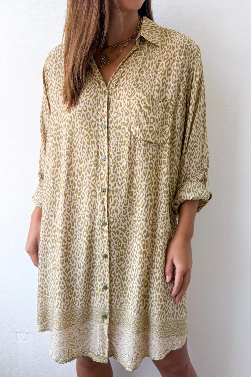 Nirvana Shirt Dress - Little Leopard - Image 12