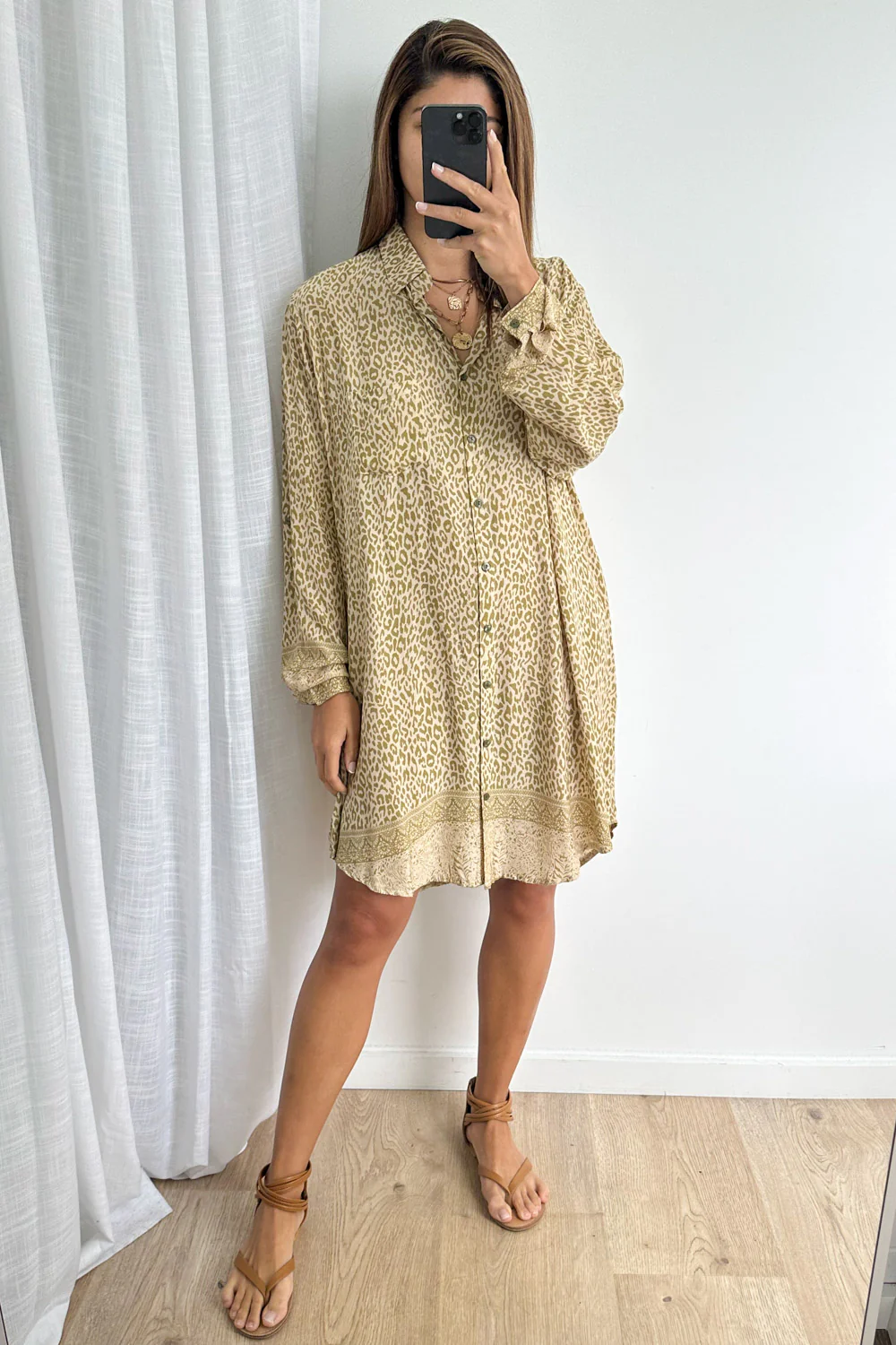 Nirvana Shirt Dress - Little Leopard - Image 18
