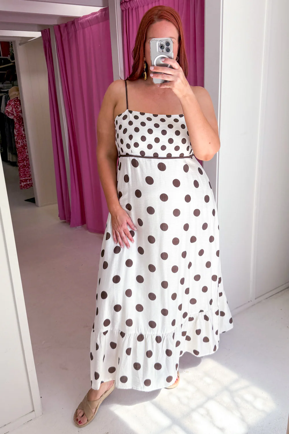 Nissa Dress - Chocolate Spot - Image 13
