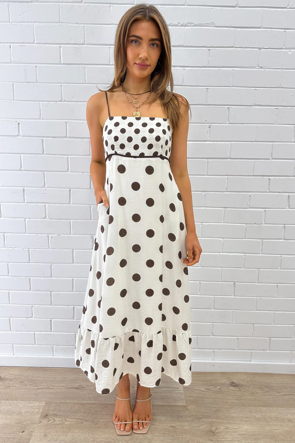 Nissa Dress - Chocolate Spot - Image 14