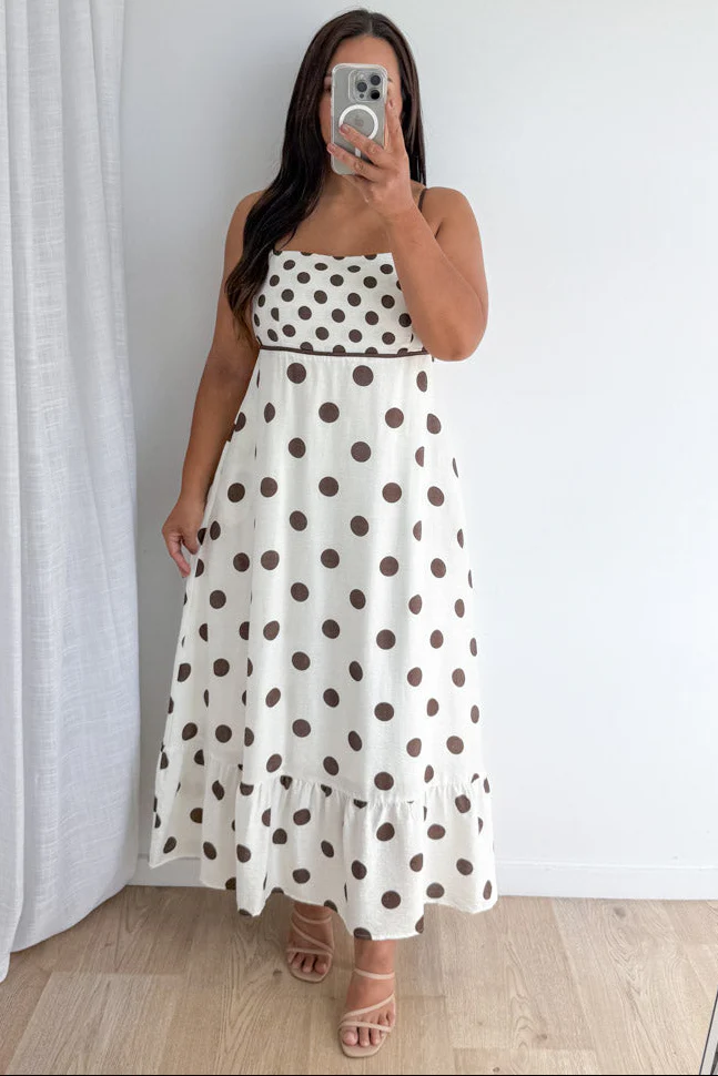 Nissa Dress - Chocolate Spot - Image 8