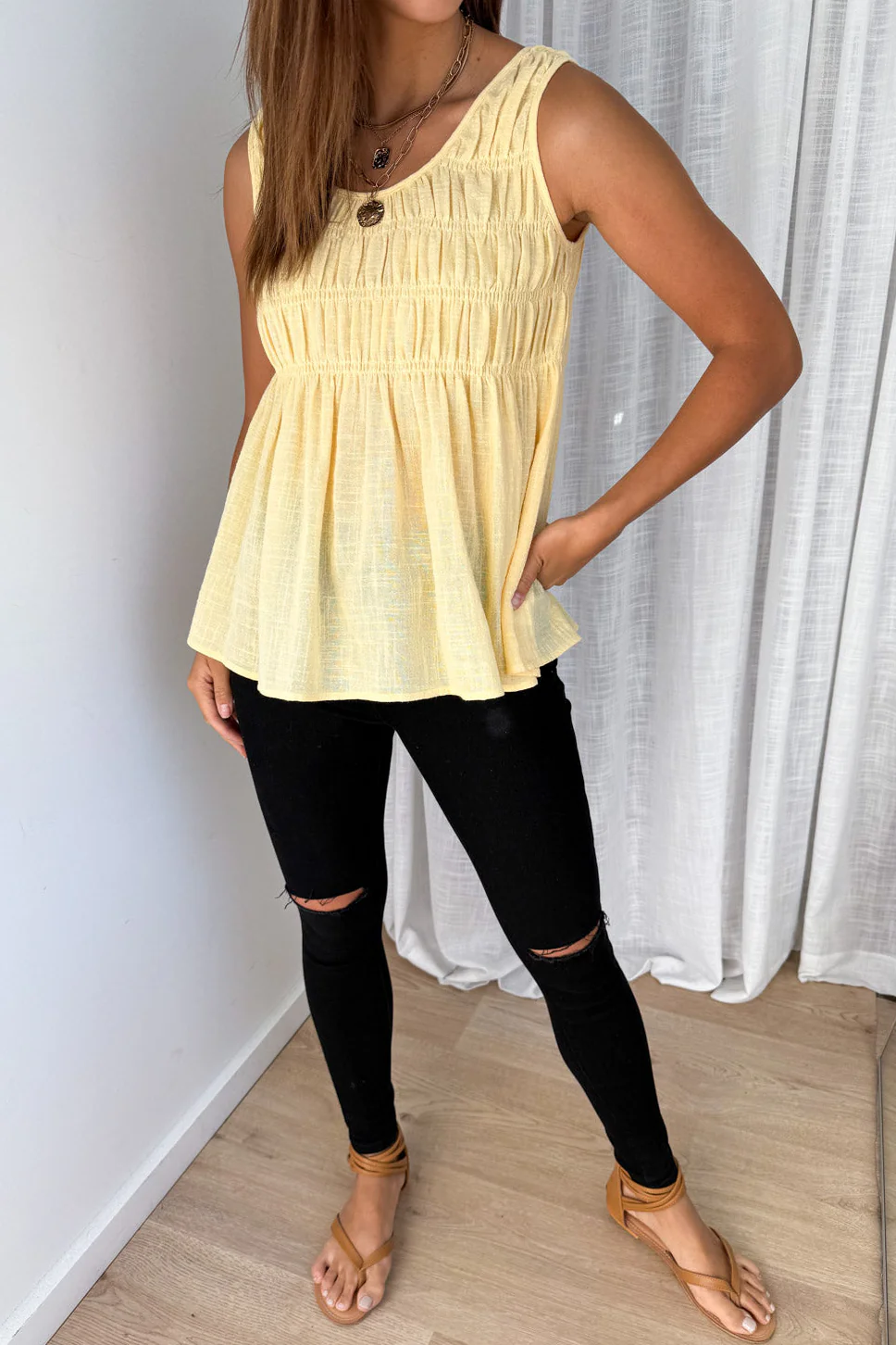 Noa Top - Lemon - Image 2