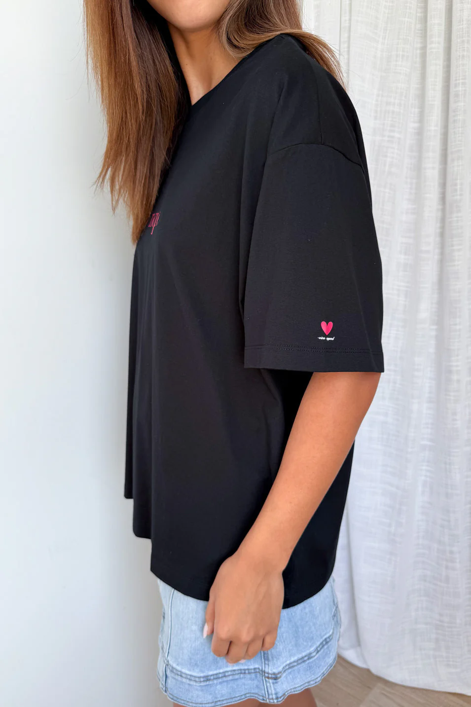 Nope Oversized Tee - Black - Image 4