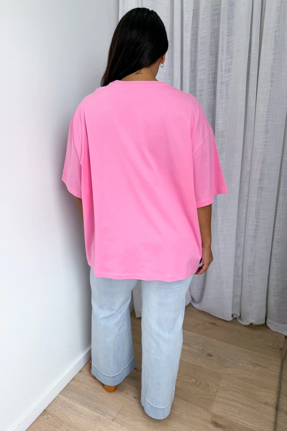 Nope Oversized Tee - Pink - Image 13