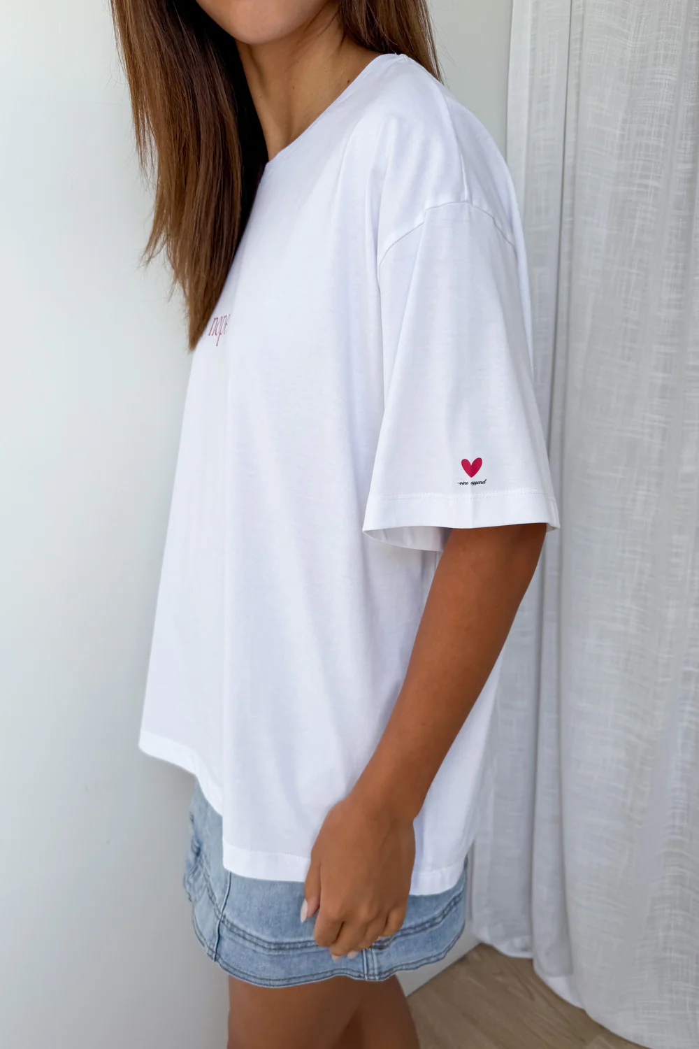 Nope Oversized Tee - White - Image 3
