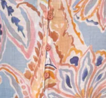 Nyla Blouse - Blue Abstract Paisley - Image 9
