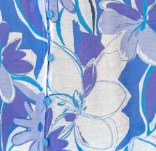 Nyla Blouse - Blue Watercolour Floral - Image 8