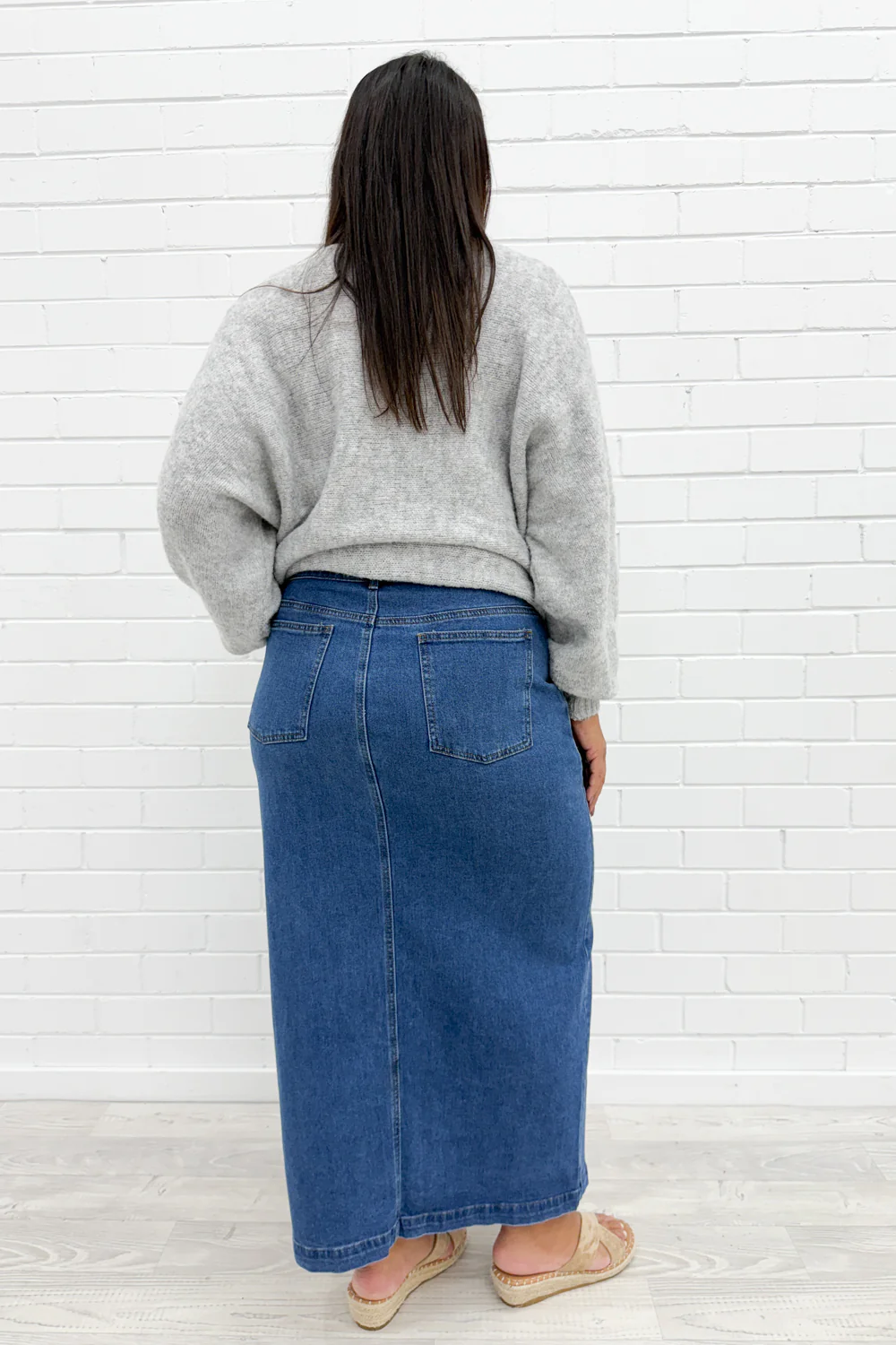 Olin Denim Skirt - Mid Denim - Image 10
