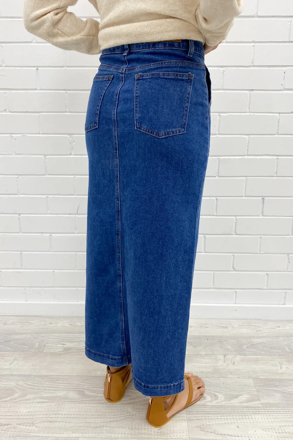 Olin Denim Skirt - Mid Denim - Image 6
