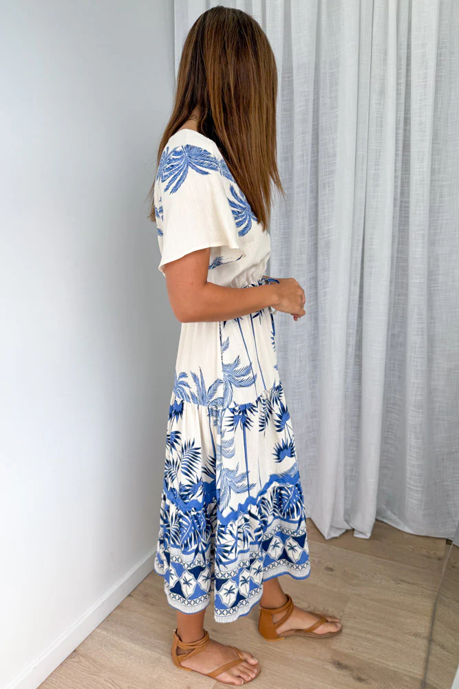 Olive Dress - Blue Palm - Image 3