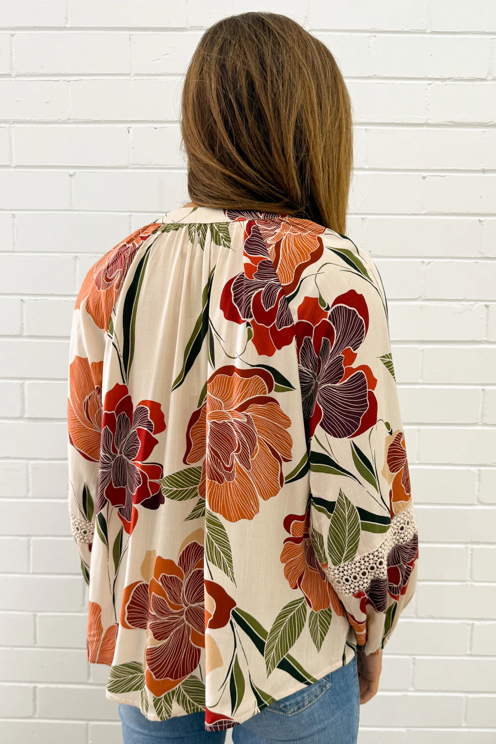 Olivera Blouse - Rust Floral - Image 13