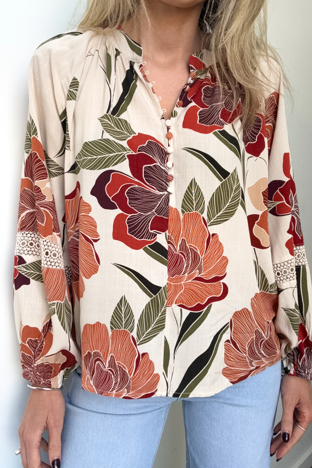Olivera Blouse - Rust Floral - Image 2
