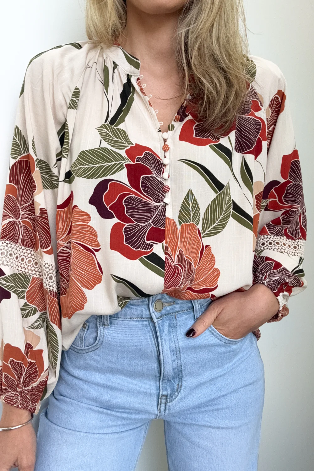 Olivera Blouse - Rust Floral - Image 3