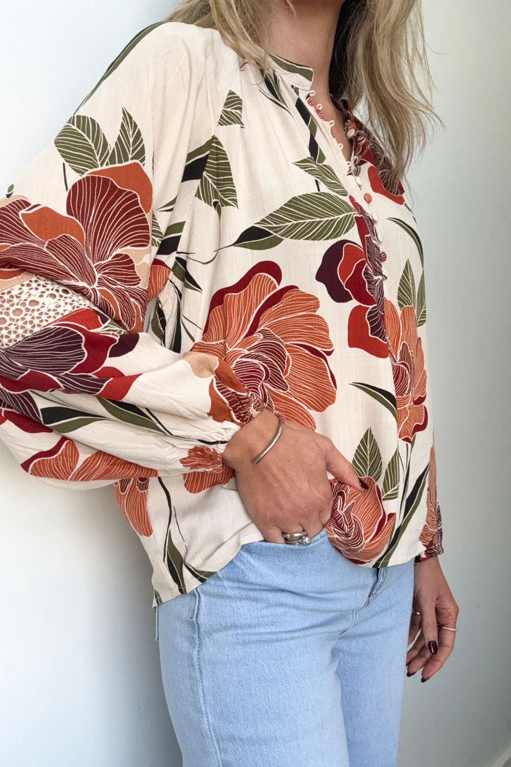 Olivera Blouse - Rust Floral - Image 4