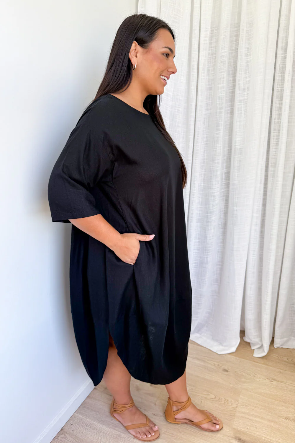 Otto Dress - Black - Image 7
