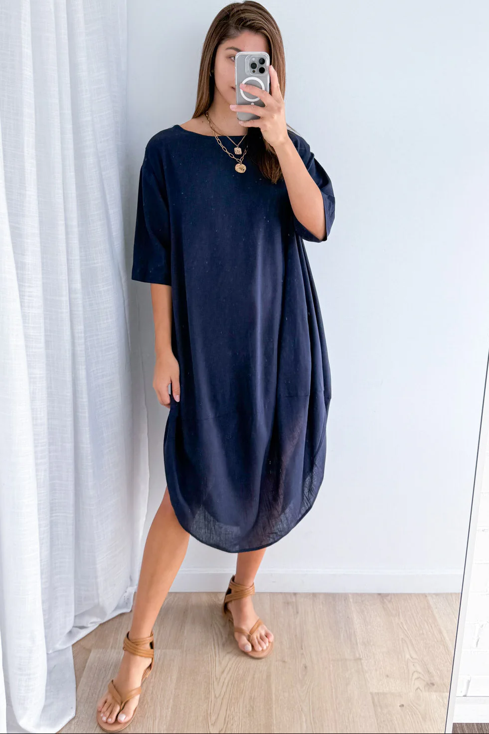 Otto Dress - Navy - Image 5