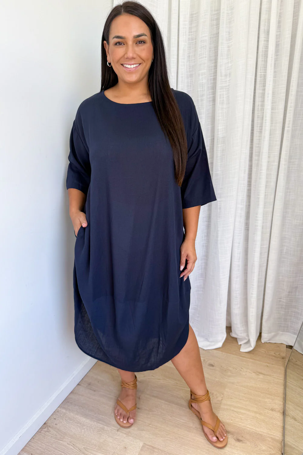 Otto Dress - Navy - Image 7