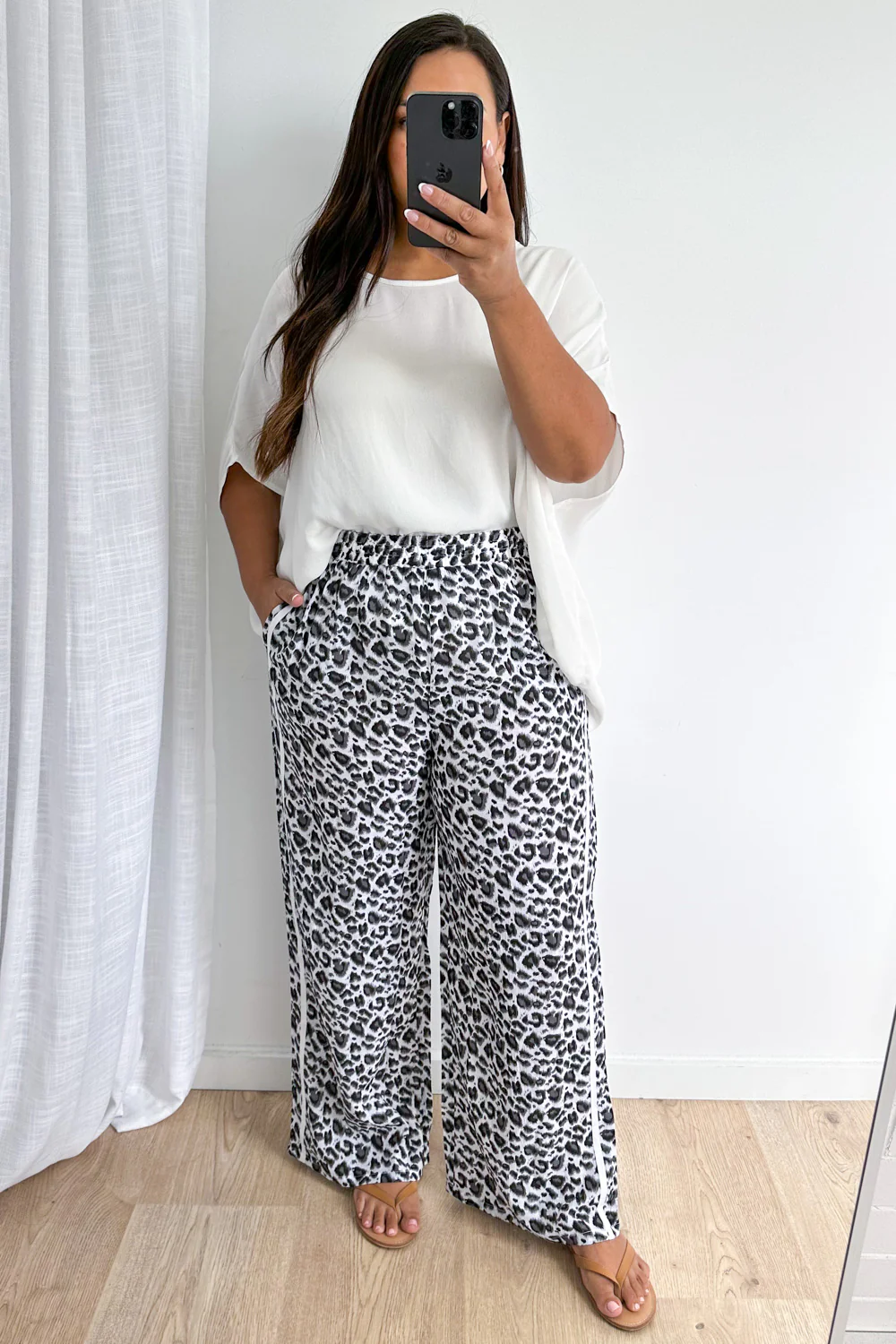 Page Pants - White Grey Leopard - Image 9