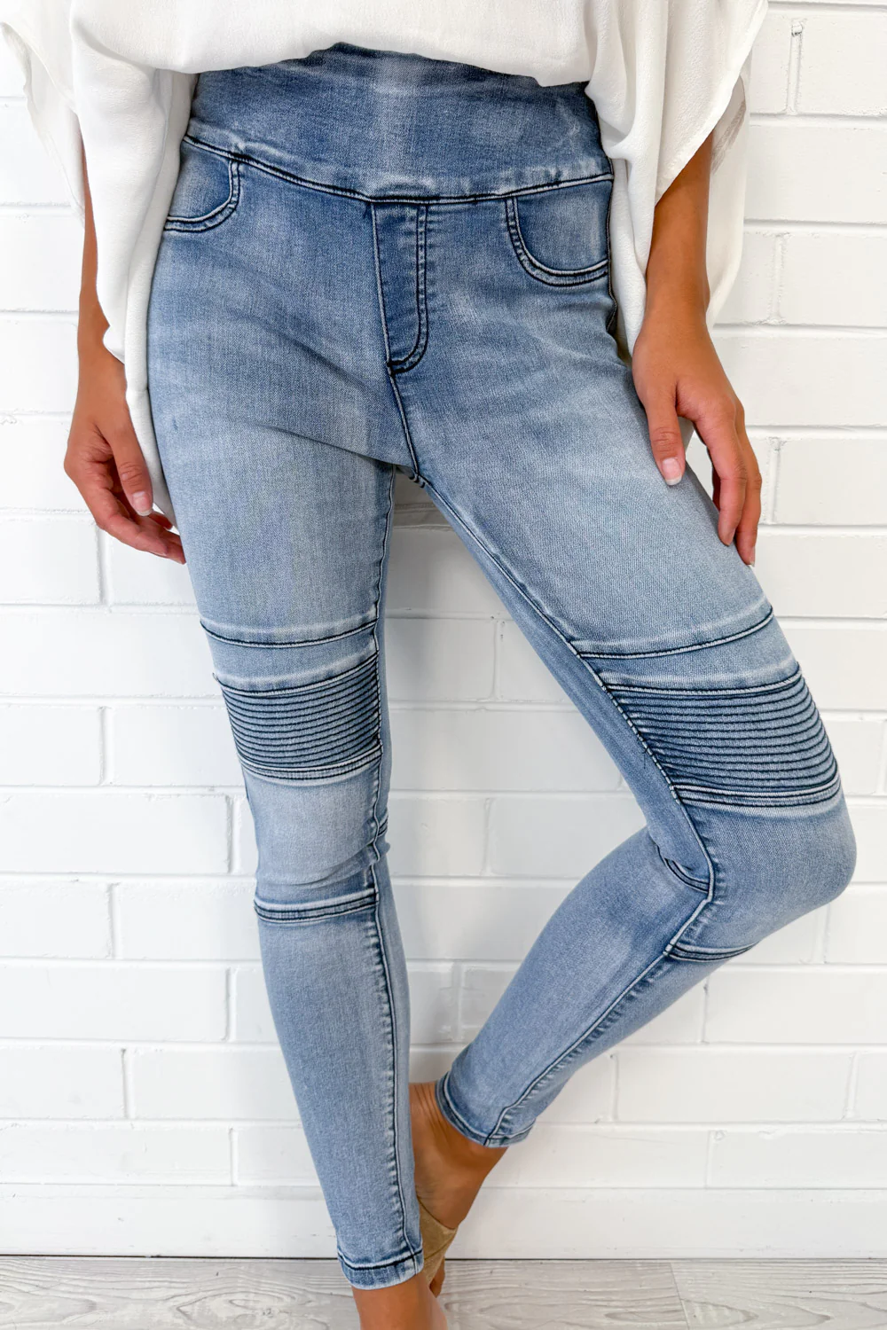 Panel Skinny Jeans - Image 4