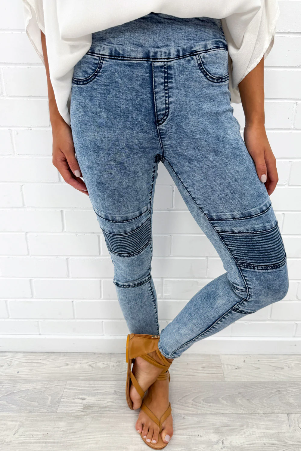 Panel Skinny Jeans - Image 5