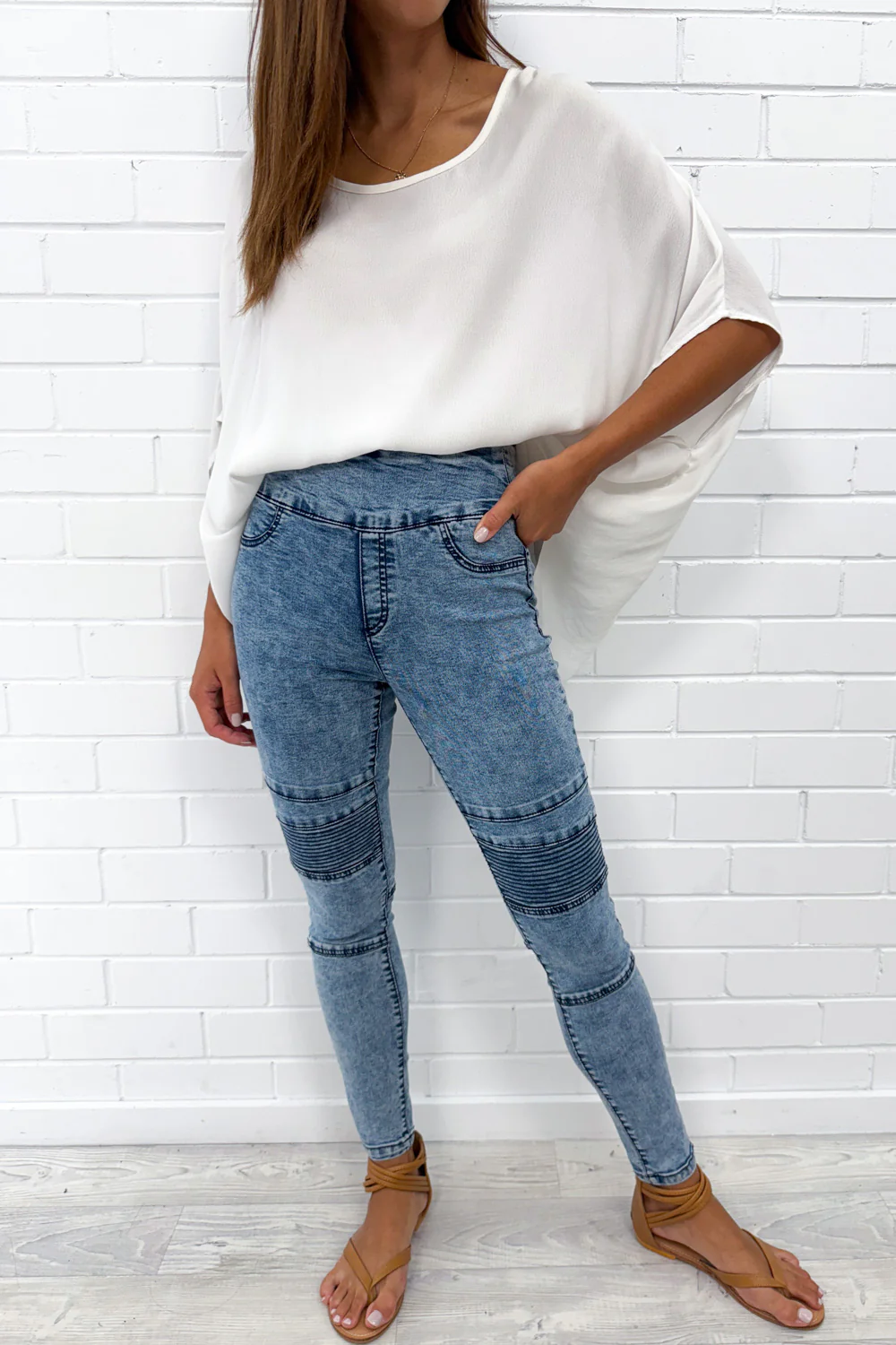 Panel Skinny Jeans - Image 6
