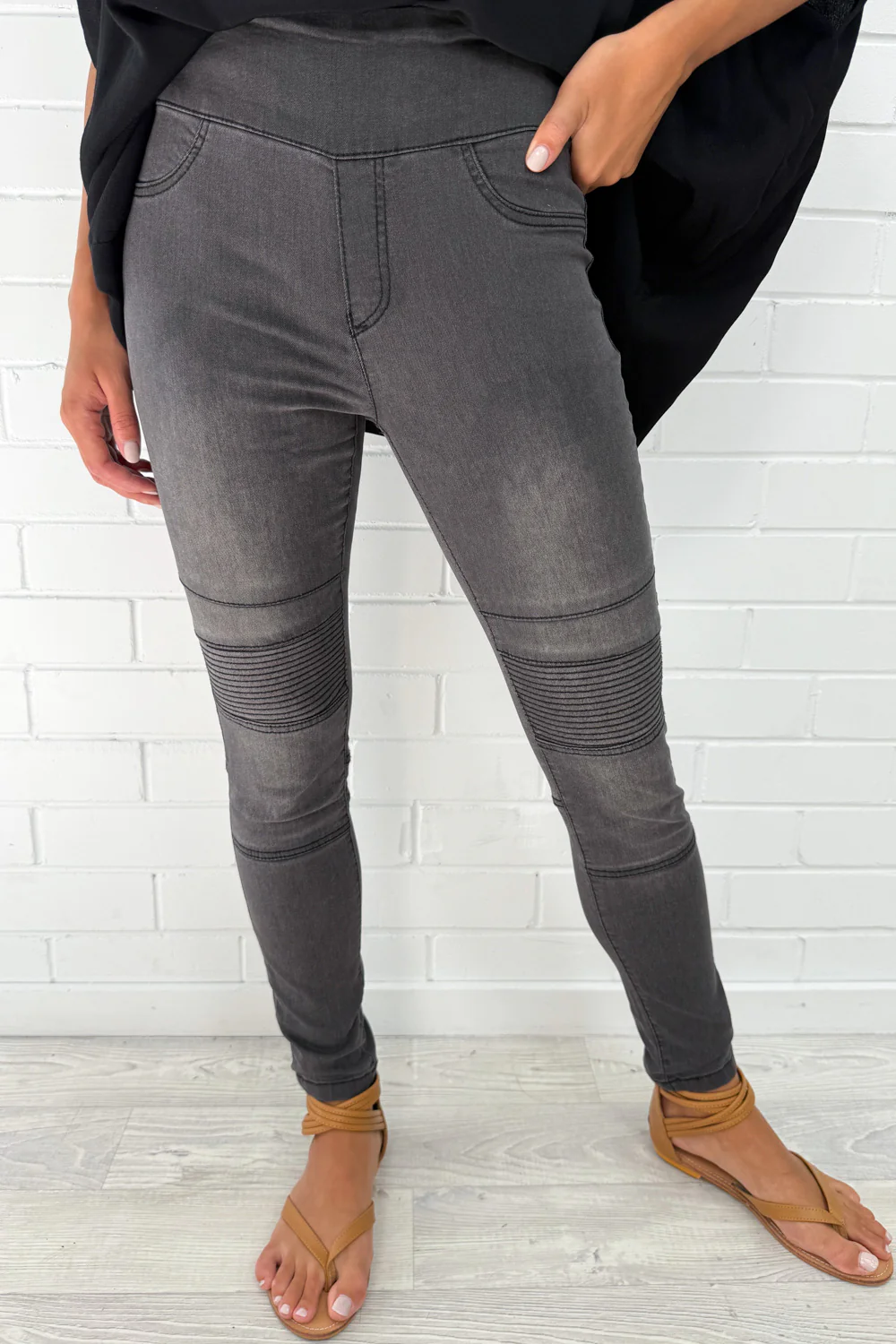 Panel Skinny Jeans - Image 7