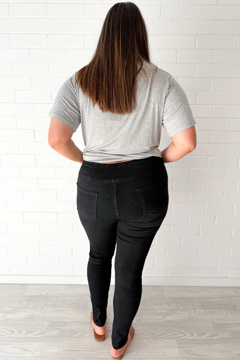 Panel Skinny Jeans - Black - Image 13