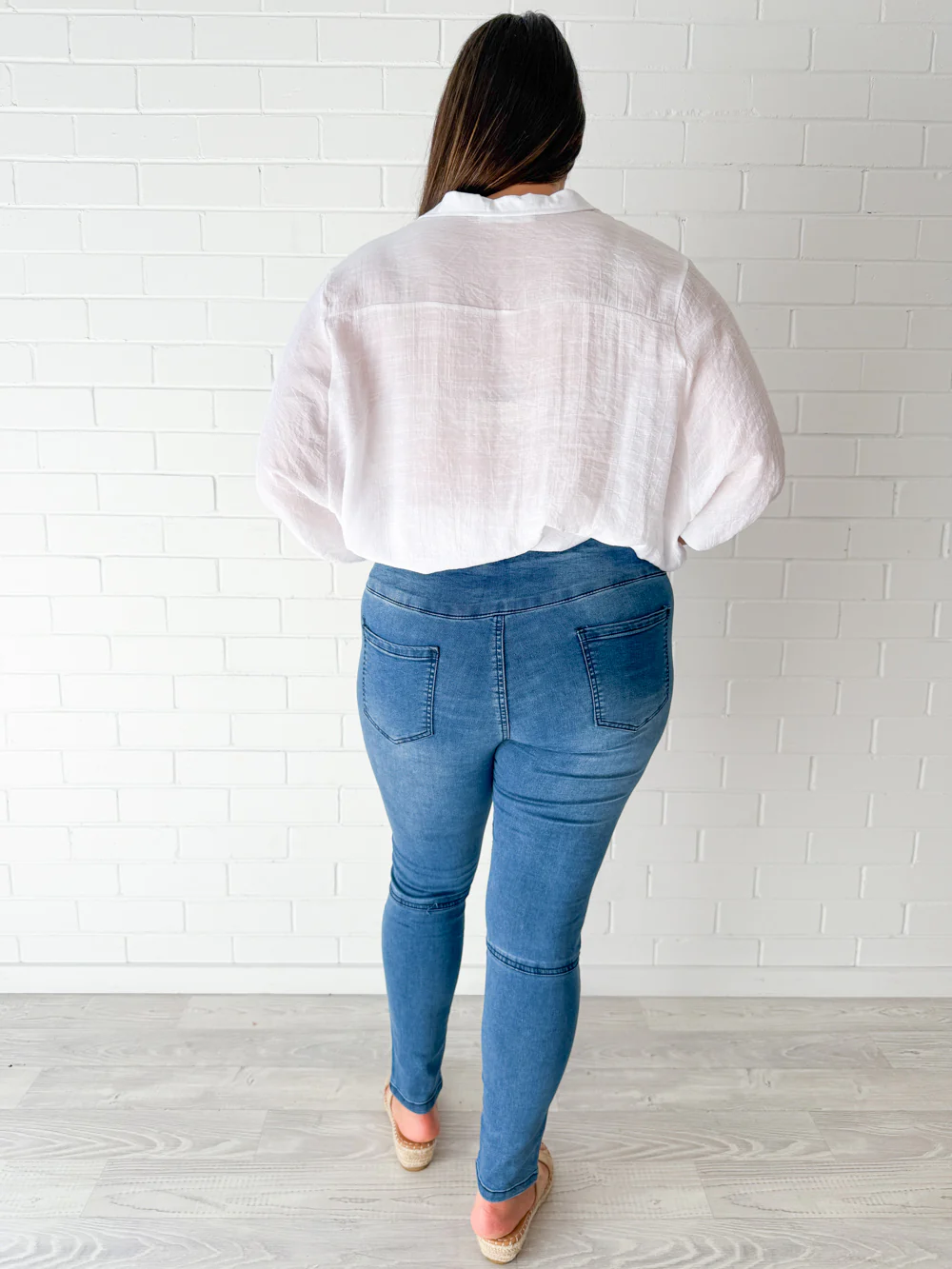 Panel Skinny Jeans - Denim - Image 11