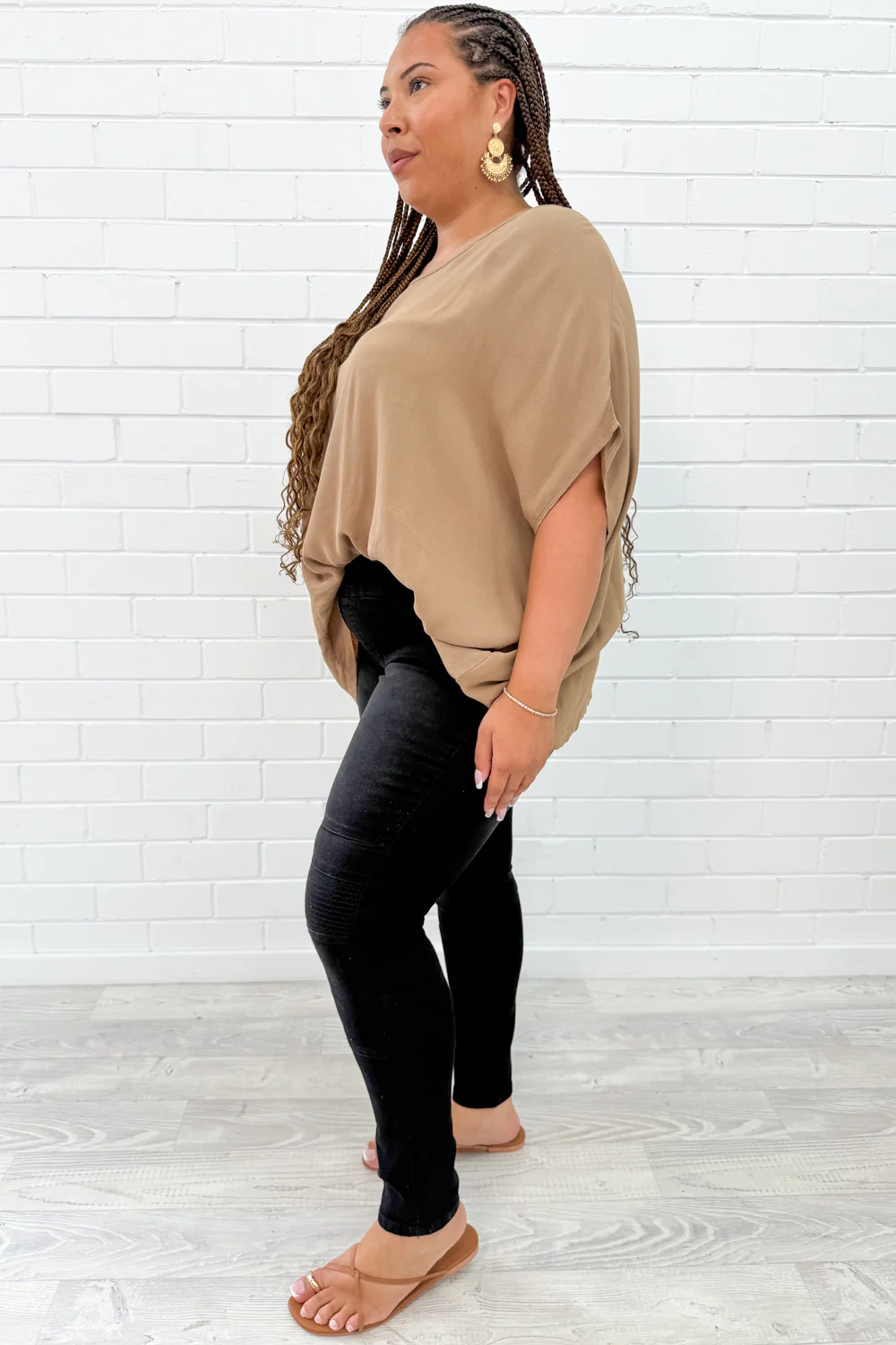 Panel Skinny Jeans Petite - Black - Image 11