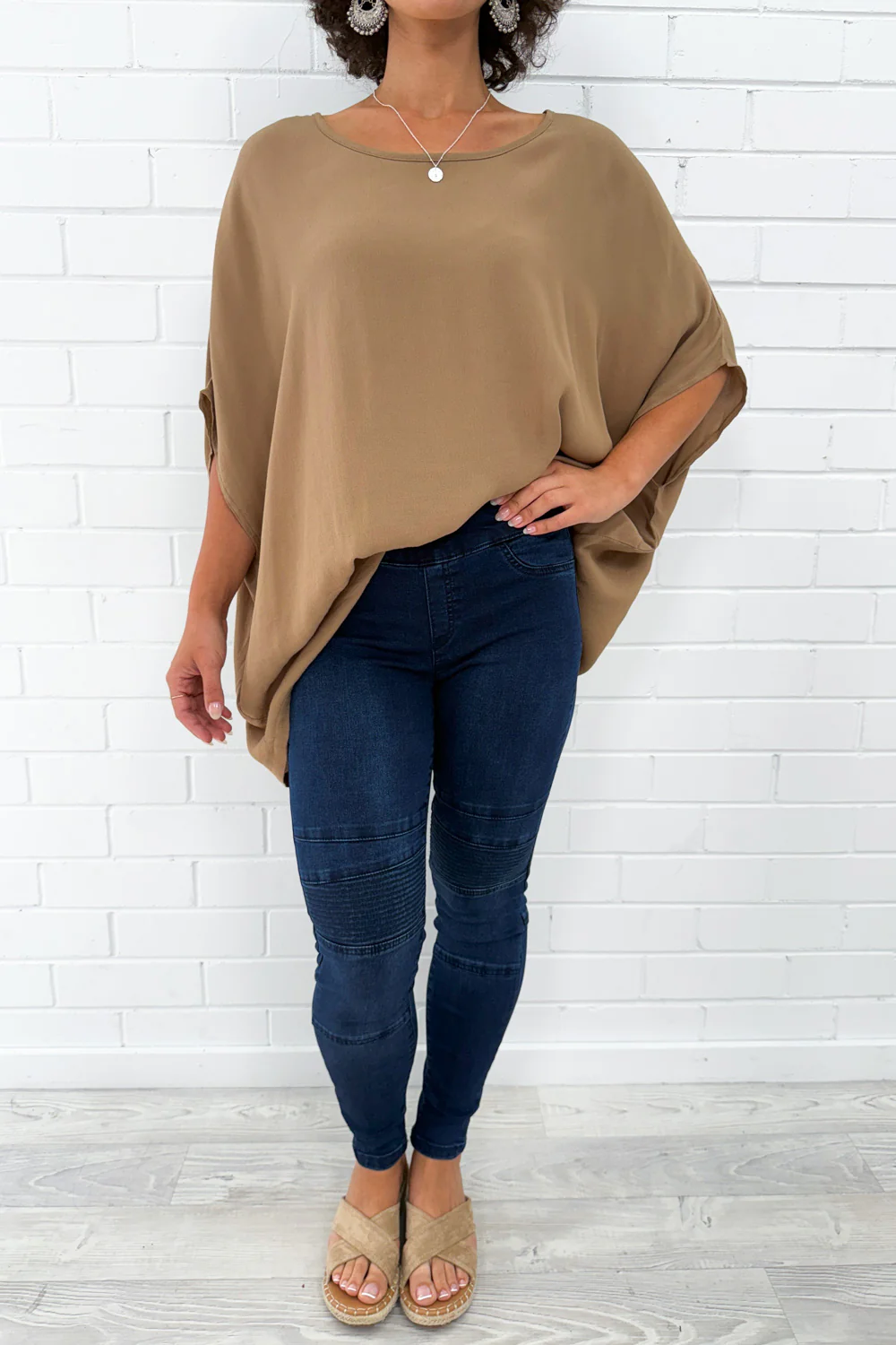 Panel Skinny Jeans Petite - Dark Denim - Image 3