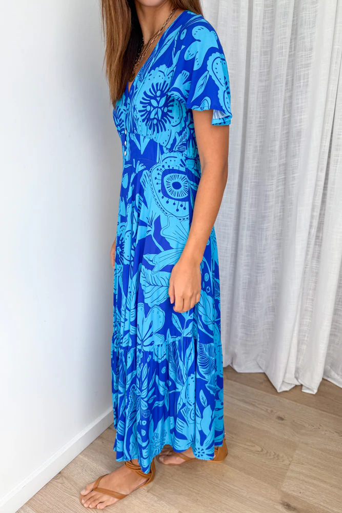Parker Dress - Blue Tropical - Image 2