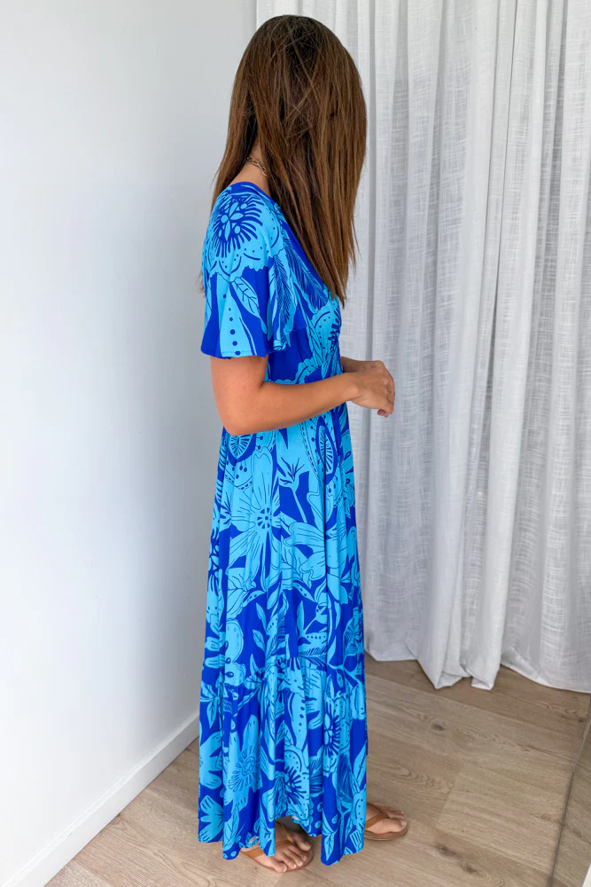 Parker Dress - Blue Tropical - Image 3