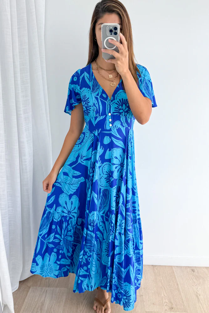 Parker Dress - Blue Tropical - Image 5