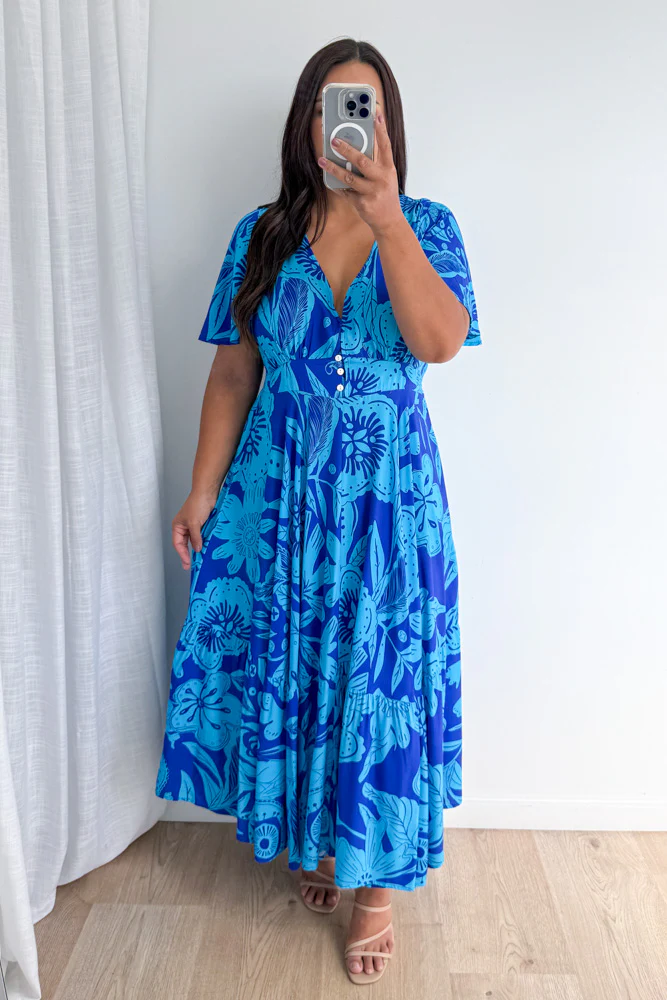 Parker Dress - Blue Tropical - Image 6