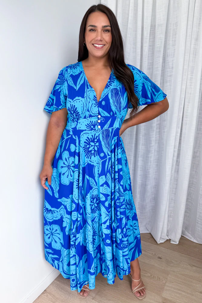 Parker Dress - Blue Tropical - Image 7