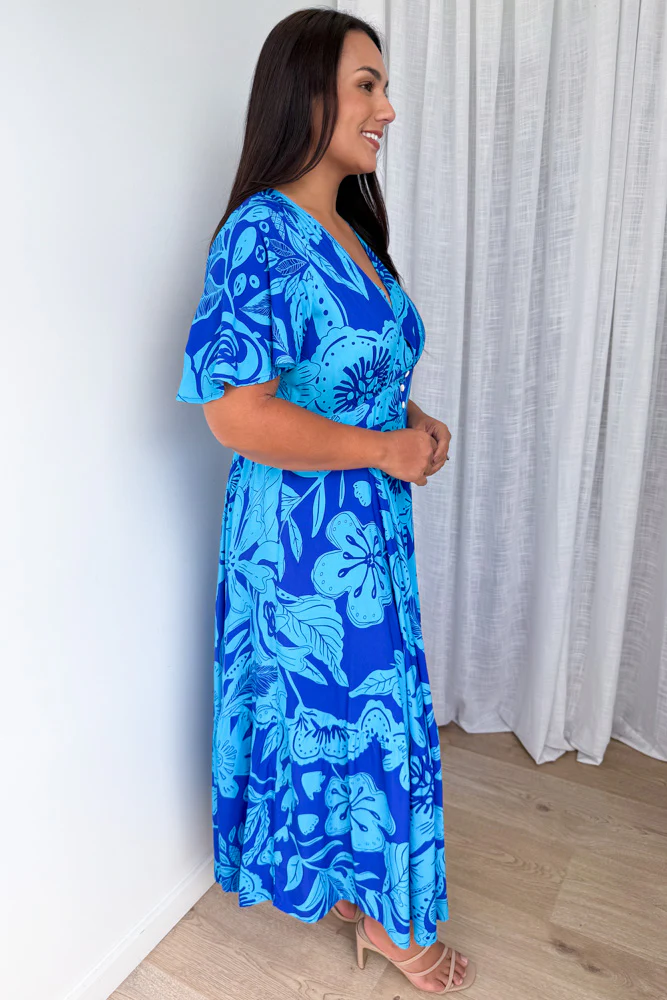 Parker Dress - Blue Tropical - Image 8