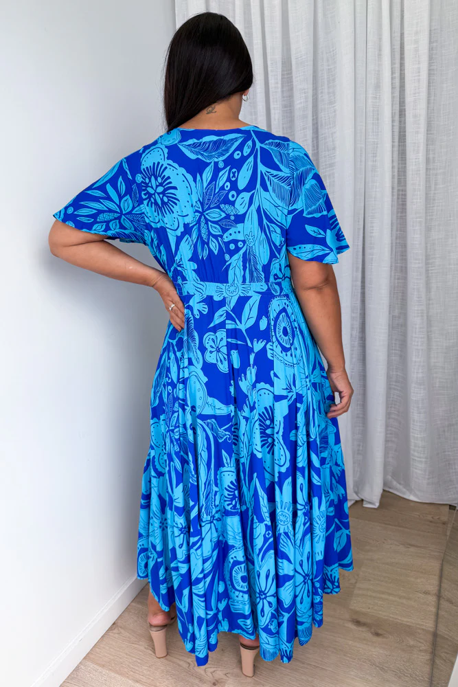 Parker Dress - Blue Tropical - Image 9