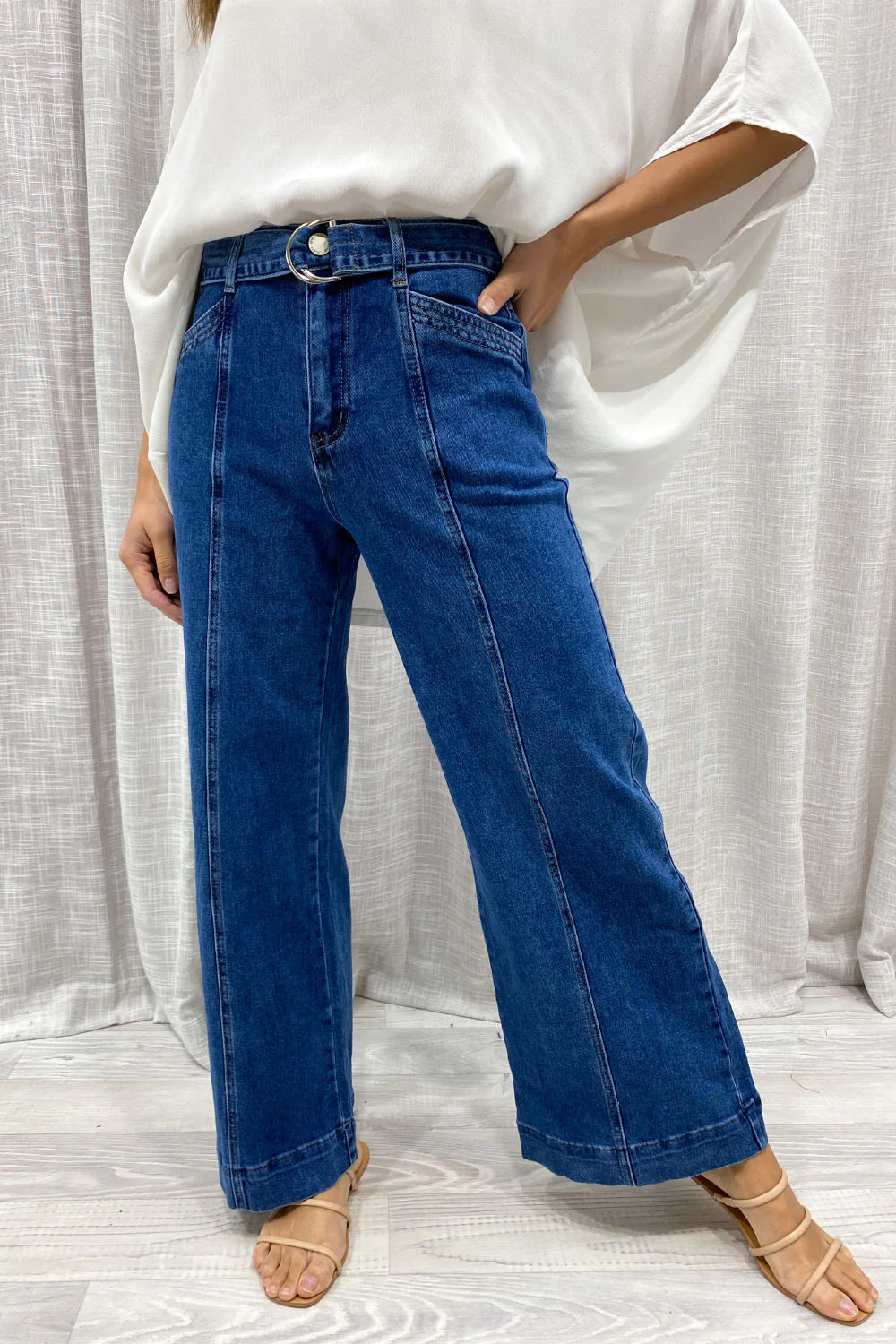 Penny Wide Leg Jeans - Denim - Image 24